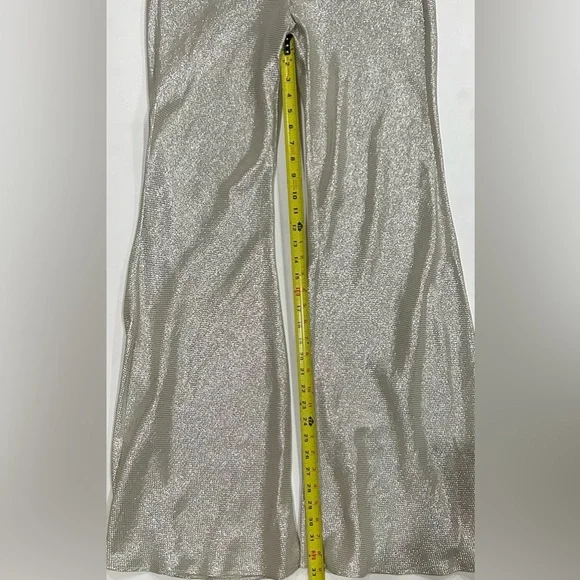 Chic Metallic Wide Leg Pants - Picture 15 of 16